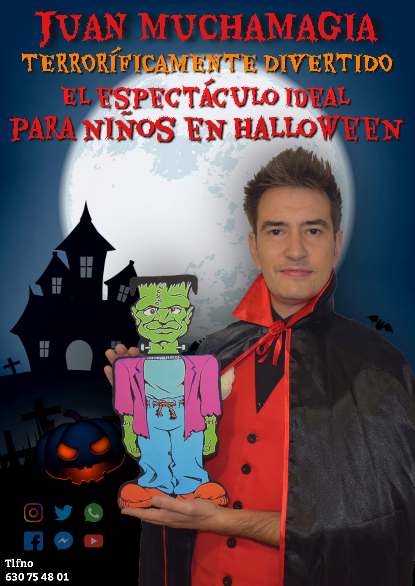 Espectáculo de Halloween. Magia y animacion para niños Alicante y Murcia